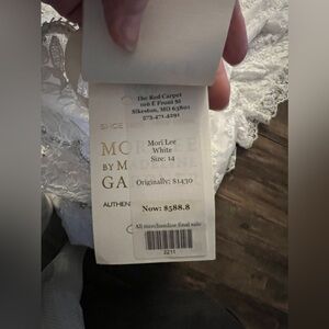 Size 14 white wedding dress